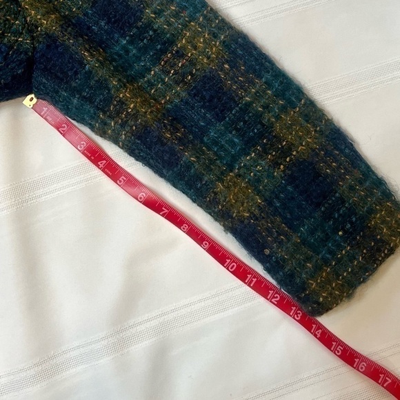 Jones New York Wool Mohair Full Zip Plaid Jacket Sz 14 EUC - Picture 9 of 12